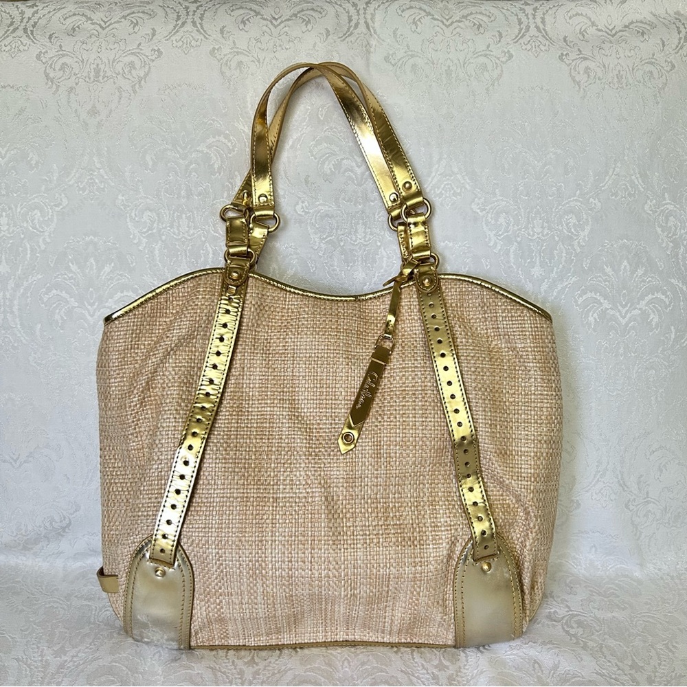Cole Haan Raffia Large Tote Bag